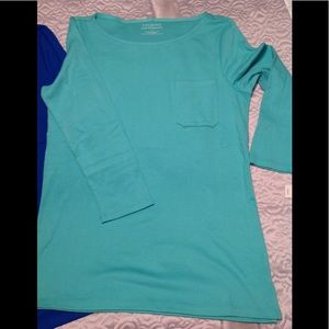 Talbots stretch weekend tees ,2 tees